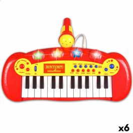 Piano Interactivo para Bebé Bontempi Infantil Micrófono 33 x 13 x 19,5 cm (6 Unidades)