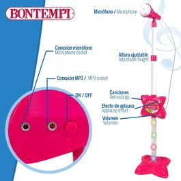Micrófono de juguete Bontempi Rosa Eléctrico