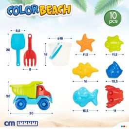 Set de Juguetes de Playa Colorbaby Polipropileno (8 Unidades)
