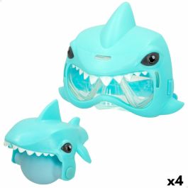 Set de pistola de agua y máscara de buceo Eolo Tiburón 18 x 15 x 8,5 cm (4 Unidades)