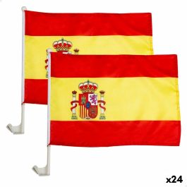 Soporte de bandera para coche Colorbaby 45 x 30 cm España 2 Piezas 24 Unidades