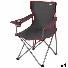 Silla Plegable para Camping Aktive Gris oscuro 45 x 82 x 47 cm (4 Unidades) Precio: 58.49999947. SKU: B183XR3YWX