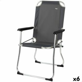 Silla Plegable para Camping Aktive Gris oscuro 45 x 91 x 47 cm (6 Unidades) Precio: 147.49999946. SKU: B15WDHE7ZB