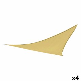 Velas de sombra Aktive Triangular Crema 500 x 500 cm (4 Unidades)