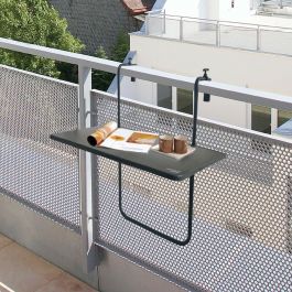 Mesa Plegable Aktive Para colgar en balcón Acero 60 x 66,5 x 40 cm (4 Unidades)
