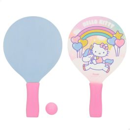 Palas de Playa con Pelota Hello Kitty Madera (12 Unidades)