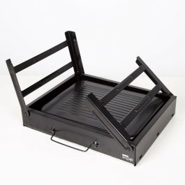 Barbacoa Portátil Aktive Rectangular Negro Acero 40 x 20 x 28 cm