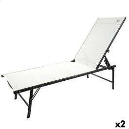 Tumbona reclinable Aktive Blanco 180 x 35 x 49 cm (2 Unidades) Precio: 111.94999981. SKU: B153CS87VF