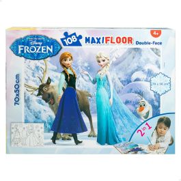 Puzzle Infantil Frozen Doble cara 108 Piezas 70 x 1,5 x 50 cm (6 Unidades)