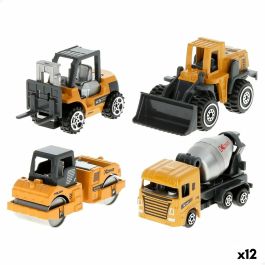 Set Vehículos de Obras Públicas Speed & Go 7,5 x 4 x 3 cm (12 Unidades)