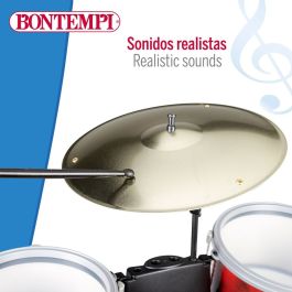 Batería Musical Bontempi Rojo Plástico 50 x 68 x 50 cm (7 Piezas) (2 Unidades)