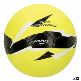 Balón de Fútbol John Sports World Star 5 Ø 22 cm Cuero Sintético (12 Unidades)