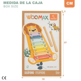 Xilófono Woomax León Madera 16 x 2,5 x 26 cm (6 Unidades)