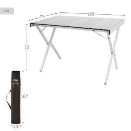 Mesa Plegable Aktive 108 x 72 x 71 cm (2 Unidades)