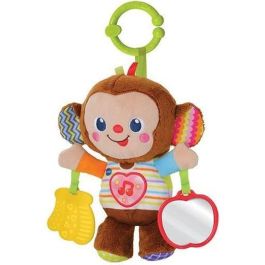 Vtech Peluche de Mono Bebé Interactivo con Mordedor Plátano, Luz y Sonido. Pilas AAA incluidas. Ideal 3-24 meses. 17x22x8 cm.