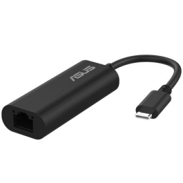 Asus USB-C2500 V2 90IG0A60-MW0L0V - Adaptador Ethernet USB-C a RJ45 2.5G ultrarrápido para redes 2.5G/1G/100Mbps, Plug and Play