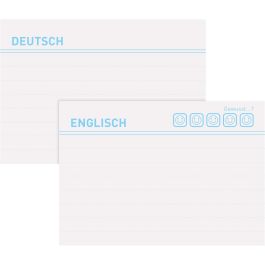 Herlitz Karteikarte A8 Vokabeln liniert weiß Bl.Engel 100er