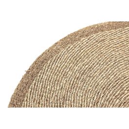 DKD Home Decor Alfombra Decorativa Boho Beige de Seagrass, Fibra de Maíz y Poliéster 150 x 150 cm DKD Home Decor Alfombra Decorativa Boho Beige de Seagrass, Fibra de Maíz y Poliéster 150 x 150 cm