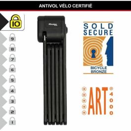 Master Lock 8333EURDPRO Candado Plegable para Bicicleta de Acero Endurecido, con 3 Llaves, Soporte y Certificado de Seguridad