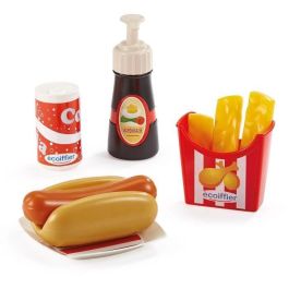 Ecoiffier 2423 Set de Comida Rápida Caja Hot Dog de Juguete para Niños