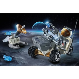 Playmobil Starter Pack Misión Espacial 71734 Juguete Astronauta Explora Luna Vehículo Intergaláctico +4 Años