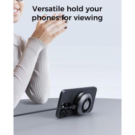 AUKEY LC-G10 Cargador Inalámbrico Magnético Qi2 MagFusion GameFrost para Teléfono Móvil, Corriente Alterna, Negro