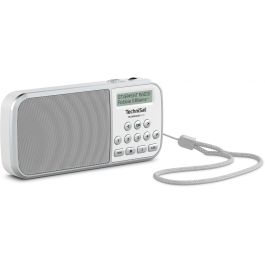 TechniSat TechniRadio RDR Radio Portátil Digital FM/DAB+ con Batería y Pantalla OLED Color Blanco