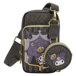 Loungefly Bolso Bandolera 20th Anniversary Kuromi Hello Kitty con Monedero