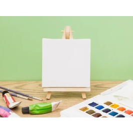 Liderpapel Lienzo Grapado Trasero Algodón 100% Libre Ácido 280 g/m² 20x20 cm