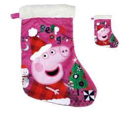 Calcetin papa noel peppa pig 42cm "cosy corner" Calcetin papa noel peppa pig 42cm "cosy corner"