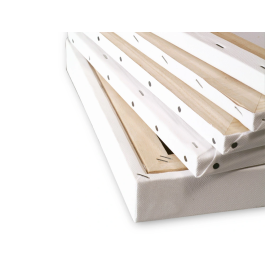 Liderpapel Bastidor Lienzo 100% Algodón 280 g/m² Apto Óleo Acrílico Bordes Madera 41x33 cm