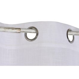 DKD Home Decor Cortina Urban Blanco Poliester Bordada 260 x 260 x 140 cm Colección Plain23