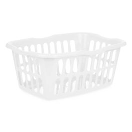 Cesto Rectangular Kipit 58x42 cm, Blanco, Polipropileno, 50L (12 Unidades) Cesto Rectangular Kipit 58x42 cm, Blanco, Polipropileno, 50L (12 Unidades)