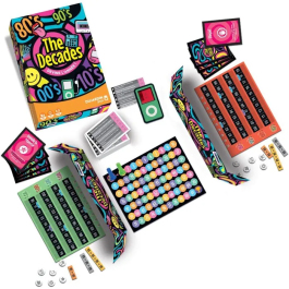 Dujardin Juego de Cartas Las Décadas - Juego atmosférico de viaje en el tiempo sobre aciertos de películas, música y deportes