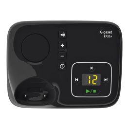 Gigaset E720A Teléfono Inalámbrico Negro DECT/Analógico con Contestador y Pantalla de 2.2"