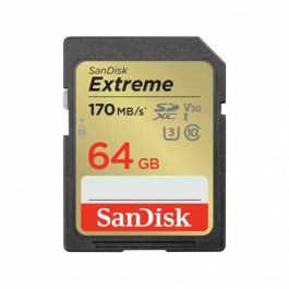 Tarjeta de Memoria SanDisk Extreme 64GB SD XC UHS-I Clase 10/ 170MBs Precio: 18.94999997. SKU: B1EQPC63TS