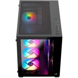 Caja de PC - AEROCOOL - Dryft Mini G v1 (Negro) - Cubo - Formato Micro-ATX - Sin fuente de alimentación