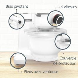 Bosch MUMS2AW00 Procesador de Alimentos Serie 2, 700 W, 4 Velocidades, 3.8 L, Blanco