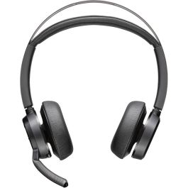 HP Voyager Focus 2 UC Auriculares Inalámbricos Bluetooth Diadema para Oficina/Centro de Llamadas, USB-C/A, Cancelación de Ruido Activo, Negro