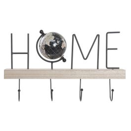 DKD Home Decor Perchero Pared Industrial Planet Loft Negro 8 x 21 x 36 cm (2 Unidades) Precio: 12.94999959. SKU: B165MDFC4S