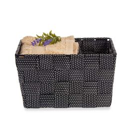 Cesta de Tela Cónica Pequeña Negra Kipit 20x11x15 cm (24 Unidades) Cesta de Tela Cónica Pequeña Negra Kipit 20x11x15 cm (24 Unidades)