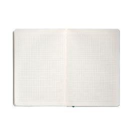 Cuaderno Con Gomilla Antartik Notes Tapa Blanda A5 Hojas Cuadricula Verde Aguamarina 80 Hojas 80 gr Fsc