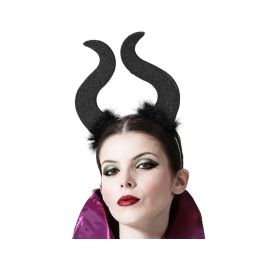 Diadema de Cuernos Negros Brillantes para Halloween y Disfraces de Fantasía Precio: 1.68999974. SKU: S1131803