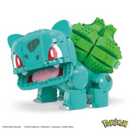 Mega Bloks Figura de Construcción Gigante Pokémon Bulbasaur HNT96