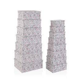 Juego de Cajas Decorativas Versa Caprice Cartón (15 Piezas) Juego de Cajas Decorativas Versa Caprice Cartón (15 Piezas)