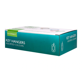 Q-connect Llavero Portaetiquetas Expositor 240 Unidades Colores Surtidos