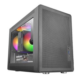 Mars Gaming MCXPS - Caja de Ordenador Gaming Micro-ATX, Lateral de Cristal Templado, Panel Frontal Total Mesh, Compatible con GPU de 310mm, 4 Ranuras, Negro Precio: 63.50000019. SKU: B1HKB6VRM6