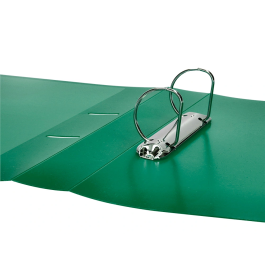 Liderpapel Carpeta Canguro 2 Anillas 40 mm Polipropileno DIN A4 Verde Translucido