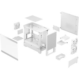 Fractal Design Pop Mini Air RGB TG Clear White Mini Tower PC Blanco con Ventana de Vidrio Templado e Iluminación