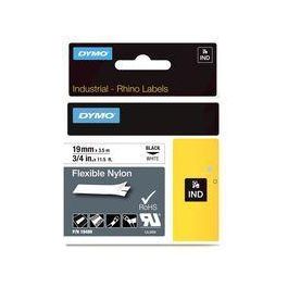 Dymo S0718120 Cinta De Etiquetas Industrial Adhesiva Negro Sobre Blanco Nylon Flexible 19mm Precio: 24.50000014. SKU: B1GS9T8699